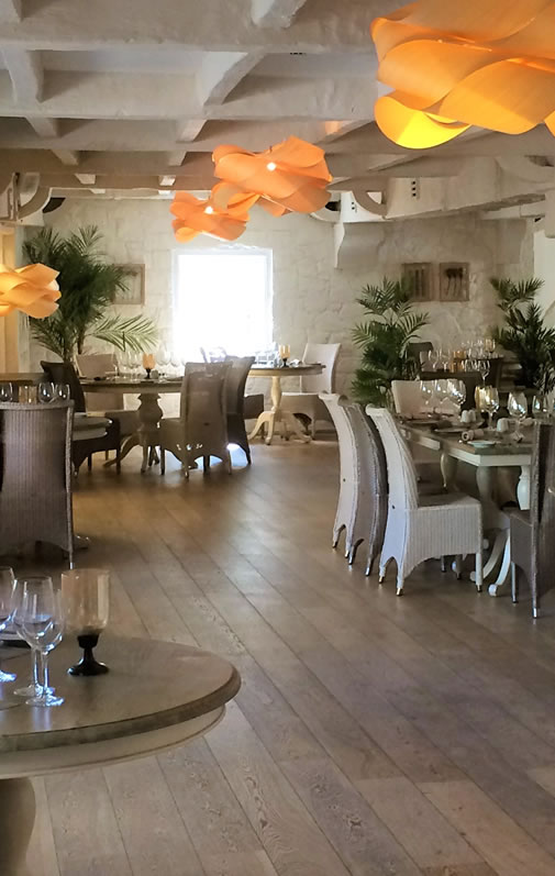 The restaurant at La Place Hotel, Jersey