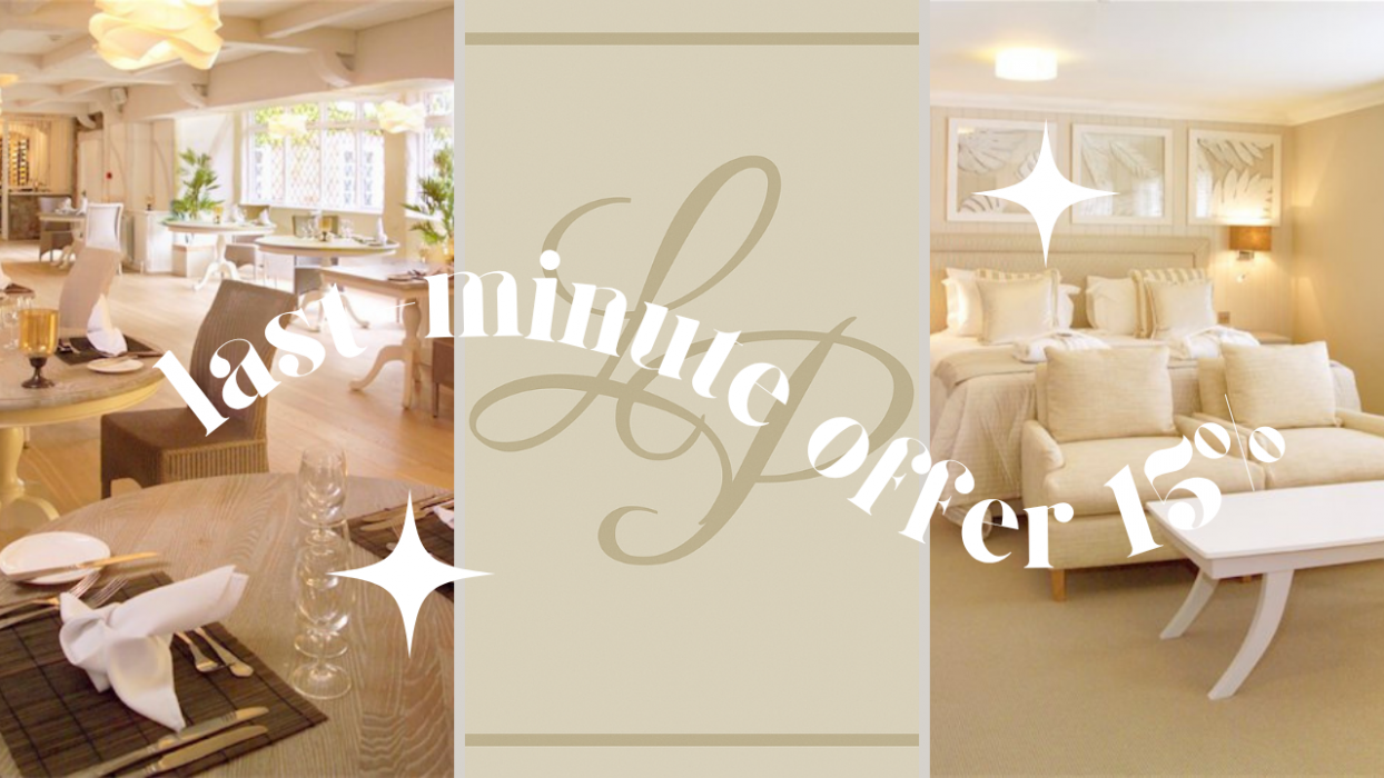 Last-minute special offer 15% discount